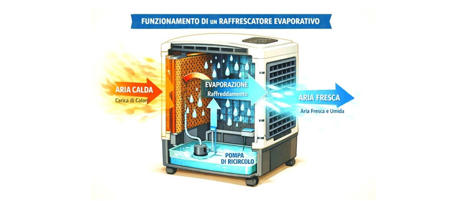 Raffrescatori evaporativi: i nuovi sistemi professionali migliorano il comfort in officina